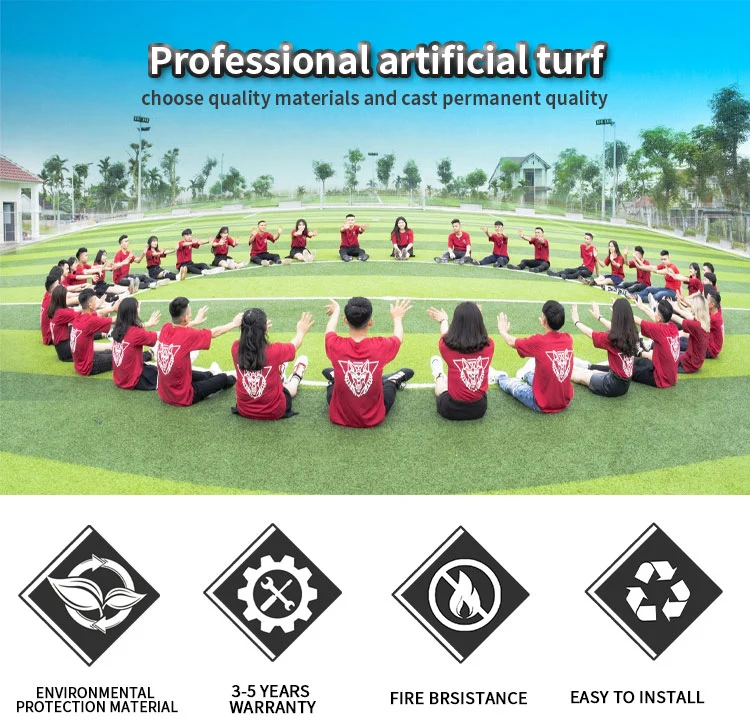 Easy Clean Non-Toxic Turf Tiles Artificial Grass Turf Mat Soccer Ground Artificial Grass Mat