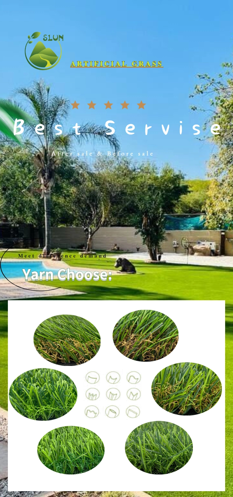 Hebei Fake Rug Synthetic Grass Cheap Price Bulk Supplying Garden Artificial Grass for Landscape and Sports